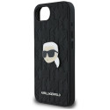 KARL LAGERFELD case for IPHONE 16e (SE 4 2025) KLHCPSE4PGKLKIPK (PU Monogram K. Head Pin) black