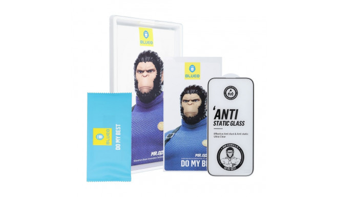 BlueO 5D Mr. Monkey karastatud klaas raamiga Samsung S926 Galaxy S24+ Plus must