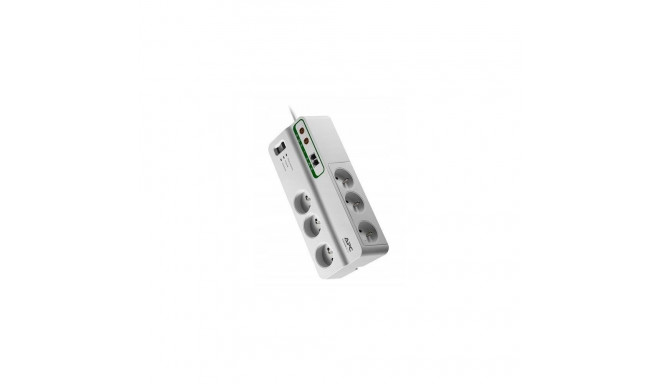 APC Performance surge protection power strip, 6 sockets, 3 m, white (PMH63VT-FR)