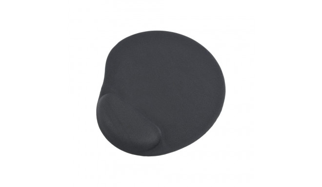 Gembird | Gel mouse pad with wrist support | Ergonomic mouse pad | 240 x 220 x 4 mm | Black