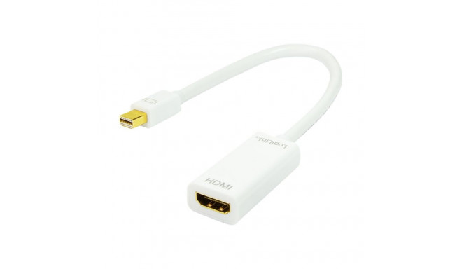 Logilink | Adapter Mini DisplayPort to HDMI with Audio: | Grey | Mini DisplayPort | HDMI A | 0.1 m