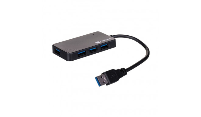 USB Hub - Natec 4-port Moth Black