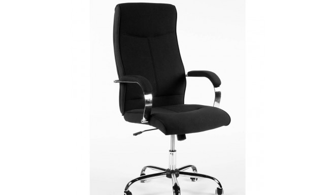 Juhitool SHELTON 5198, must kangas/ kandevõime kuni 130kg/ jalarist metall, kroom