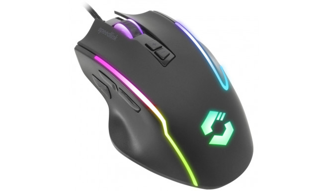 "Speedlink Gaming Maus DECUS. 12800 DPI. USB. gummiert. sw retail"