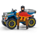 "Schleich Dinosaurs 41466 Flucht auf Quad vor Velociraptor"