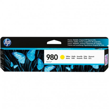 "HP 980A original Ink cartridge D8J09A yellow standard capacity 83ml 6.600 pages 1-pack Office jet E