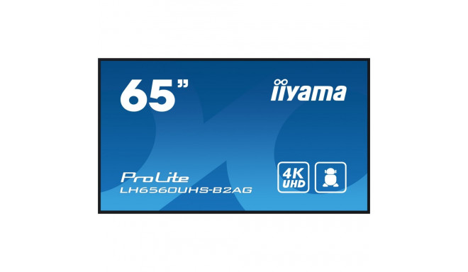 "IIYAMA 164.0cm(65"") LH6560UHS-B2AG 16:9 3xHDMI+2xUSB Spk (Speditionsversand)"