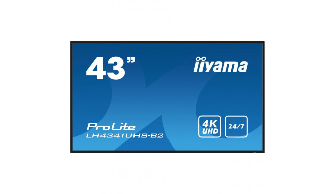"IIYAMA 108cm (43"") LH4341UHS-B2 16:9 3xHDMI+USB IPS 4K retail"