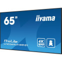 "IIYAMA 164.0cm(65"") LH6575UHS-B1AG 16:9 3xHDMI+2xUSB+DP retail (Speditionsversand)"