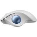 "Logitech ERGO M575S Wireless Trackball - Off White + Blue Ball"