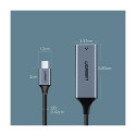 Ugreen external network adapter RJ45 - USB Type C (1000 Mbps / 1 Gbps) Gigabit Ethernet gray (CM199)