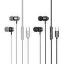 HOCO wire earphones Type C with microphone M122 black