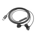HOCO wire earphones Type C with microphone M122 black