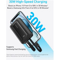 Akupank Anker 10 000mAh, 30W, USB-C + Lightning kaabel, must