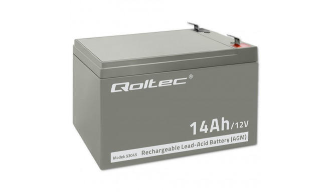 Qoltec 53045 AGM aku | 12V | 14Ah