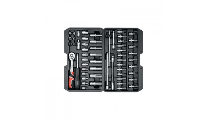 Wrench set YATO 56 pcs 1/4" 14501