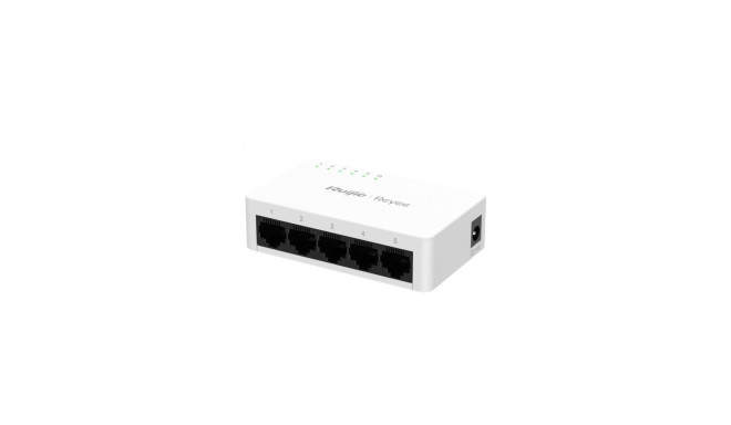 Ruijie RG-ES08G-L 8-Port 10/100/1000 Mbps 4kV 16Gbps  Non-PoE Switch White
