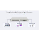 Ruijie RG-NBS3100-8GT2SFP-P 10-Port Gigabit Layer 2 Cloud 6kV 20Gbps PoE Lüliti Must