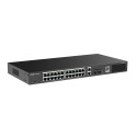 Ruijie RG-ES228GS-P 28-Port Gigabit Smart Cloud 4kV 56Gbps PoE+ Switch Black
