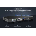 Ruijie RG-ES228GS-P 28-Port Gigabit Smart Cloud 4kV 56Gbps PoE+ Switch Black