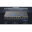 Ruijie RG-ES210GS-P 10-Port Gigabit Cloud 6kV 20Gbps PoE+ Switch Black
