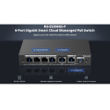 Ruijie RG-ES206GS-P 6-Port Gigabit Smart Cloud 6kV 12Gbps PoE Switch Black