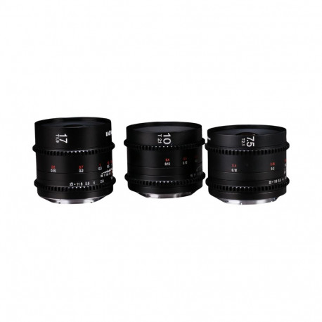 Laowa MFT Cine Prime 3-Lens Wide Bundle (7.5mm, 10mm, 17mm)