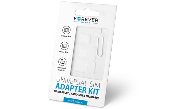 Forever SIM-kaardi adapter 3in1
