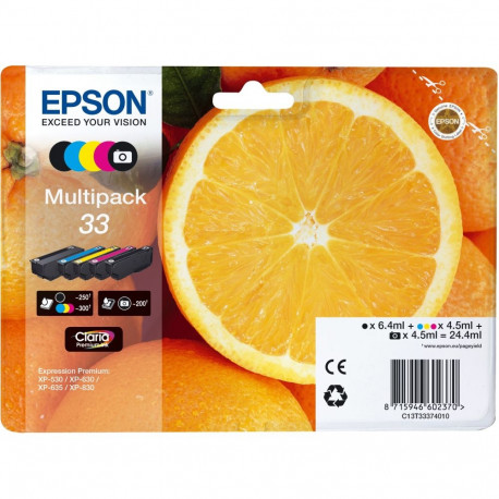 "Epson Tinte 33 5er-Pack black + color T3337"