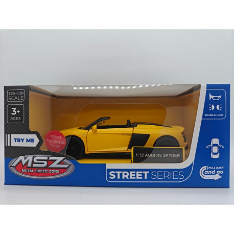 MSZ Die-cast model Audi R8 Spdyer,scale 1:32