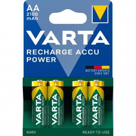 1x4 Varta Rechargeable Accu AA Ready2Use NiMH 2100 mAh Mignon