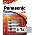 60x4 Panasonic Pro Power LR 03 Micro AAA Aluskarp