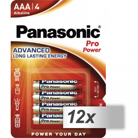 12x4 Panasonic Pro Power LR 03 Micro AAA PU inner box