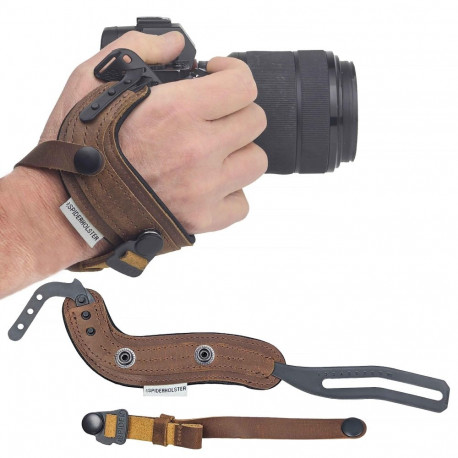 SpiderPro pargitud nahast kaamera käerihm | v2