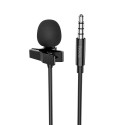 EOL HOCO microphone for mobile phone Jack 3,5mm L14 2 m black
