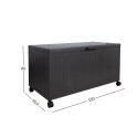 Storage box MIRADOR 130x60,4xH80cm, dark grey