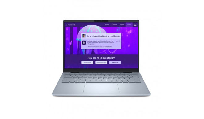 Dell Plus 14 jääsinine 14" 2.5K 2560 x 1600 pikslit matt Intel Core Ultra 7 256V 16 GB LPDDR5X poolj