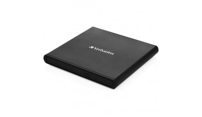 Verbatim External Slimline CD/DVD kirjutaja USB-A + USB-A/USB-A to USB-C kaabel must 98938
