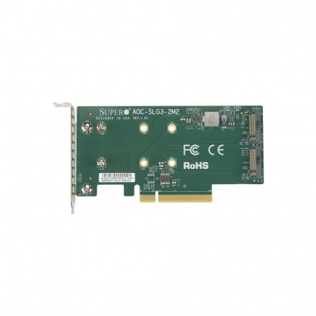 Supermicro liidesekaart/adapter AOC-SLG3-2M2 sisemine M.2