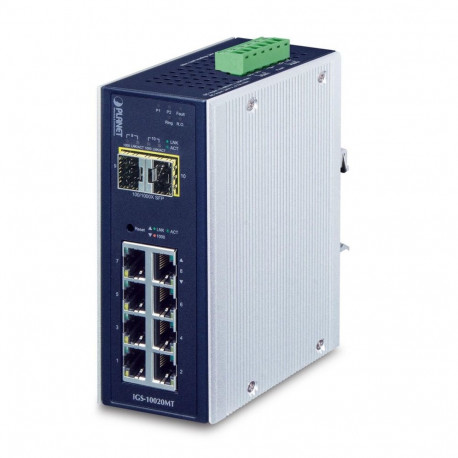 PLANET IGS-10020MT hallatav L2+ gigabit ethernet (10/100/1000) must võrgulüliti