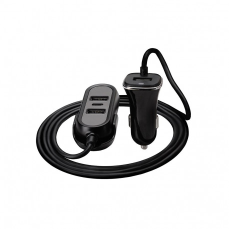 TRACER 12-24V MULTICHARGE 3xUSB 7,2A + PD 18W autolaadija