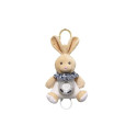 Bunny music box beige 18 cm