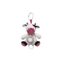 Cow music box white-claret 18 cm