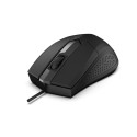Focus USB Optical Mouse, 1200DPI 3 Buttons and Scroll Wheel, Sensitivity 125Hz, Cable 1.8m, Weight 6