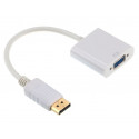 Gembird adapter Display Port VGA, valge