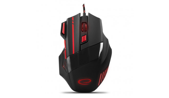 MOUSE WIRE FOR PLAYERS 7D Optical USB MX201 WOLF RED