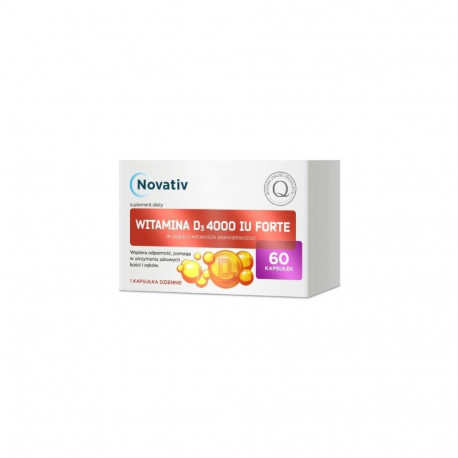 Dietary Supplement - Novativ Vitamin D3 Forte 4000 IU 60 Capsules