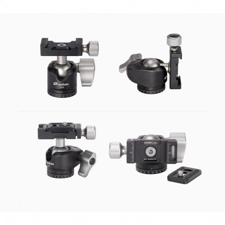 Leofoto LS-223C+LH-25 CNC tripod with ball head tubes 22/19/16 mm