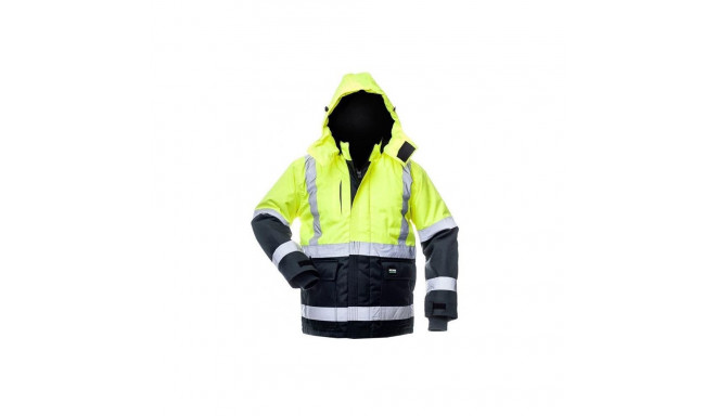 JACKET CANVAS HI-VIS WJ-8946 YEL/BLU L