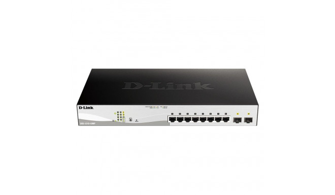 "8P+2P D-Link DGS-1210-10MP/E M RM 2xSFP PoE (130W)"